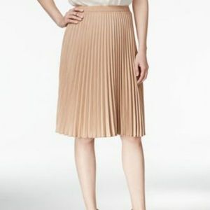Bar III Faux Suede Pleated Skirt
